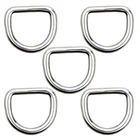 6 шт., сварное D-образное кольцо из нержавеющей стали марки AISI 316 диаметром 4 мм