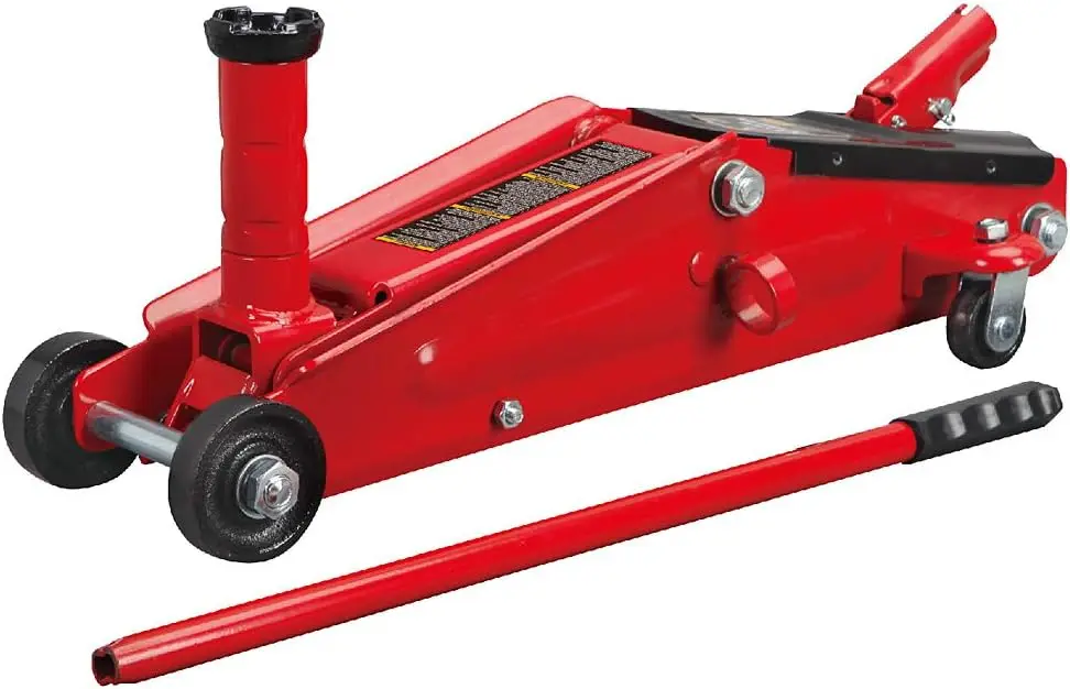 

RED T83006 Torin Hydraulic Trolley Service/Floor Jack with Extra Saddle (Fits SUVs and Extended Height Trucks) 3 Ton (6,000 lb