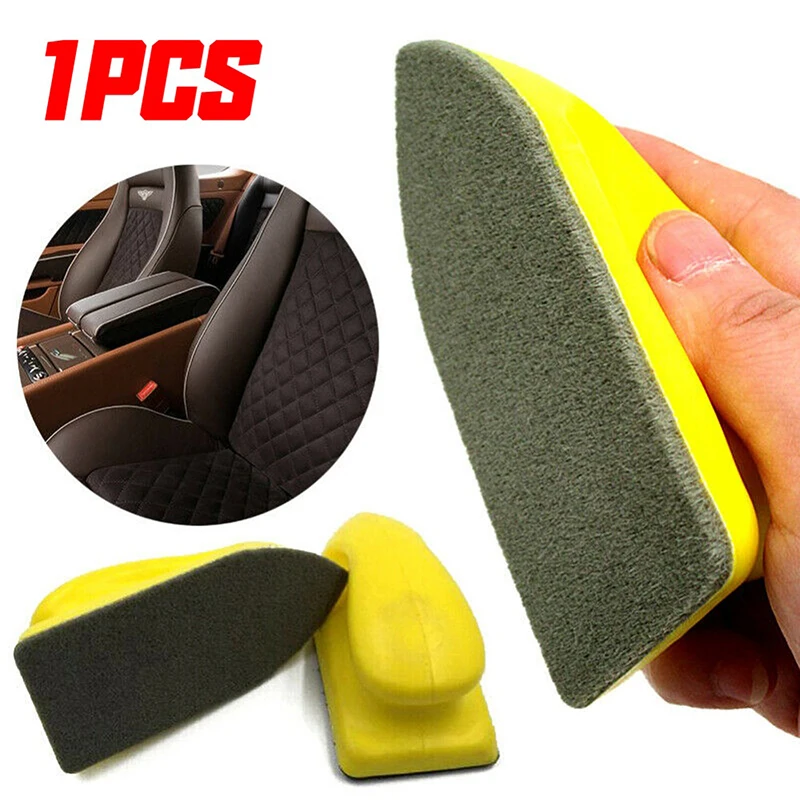 

1pcs Car Leather Seat Care Detailing Clean Nano Brush Duster Sponge Pads