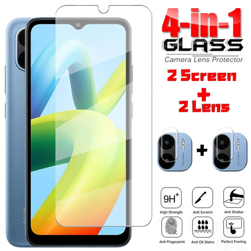 

Tempered Glass For Poco C50 Glass Xiaomi Redmi A1 Plus Full Glue Protective Phone Film Screen Protector Poco C50 5G Front Glass