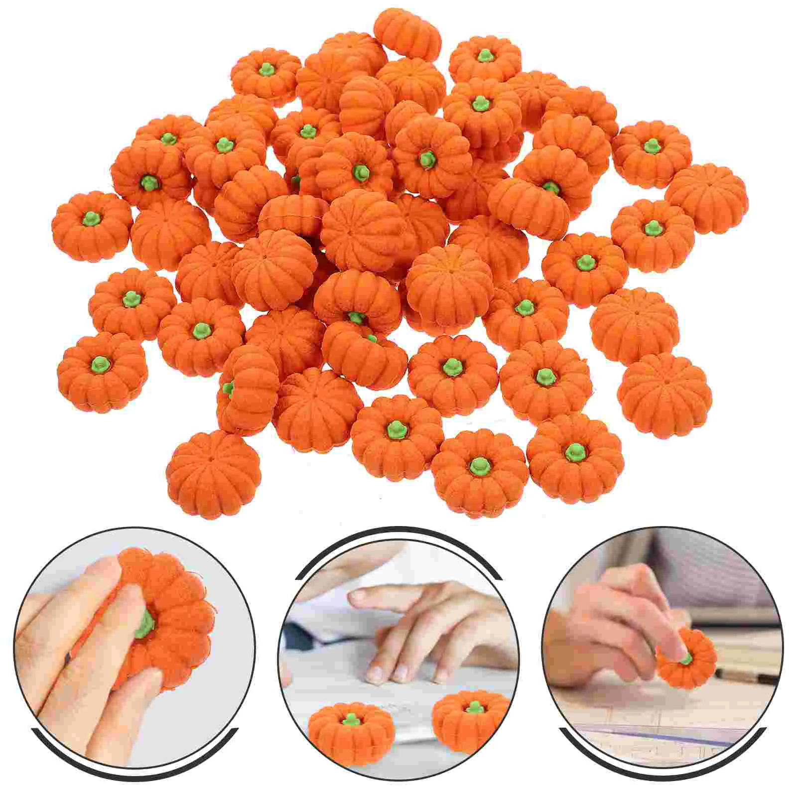 

200PCS Cute Pumpkin Shaped Erasers Novelty Pumpkin Shaped Eraser Party Favors