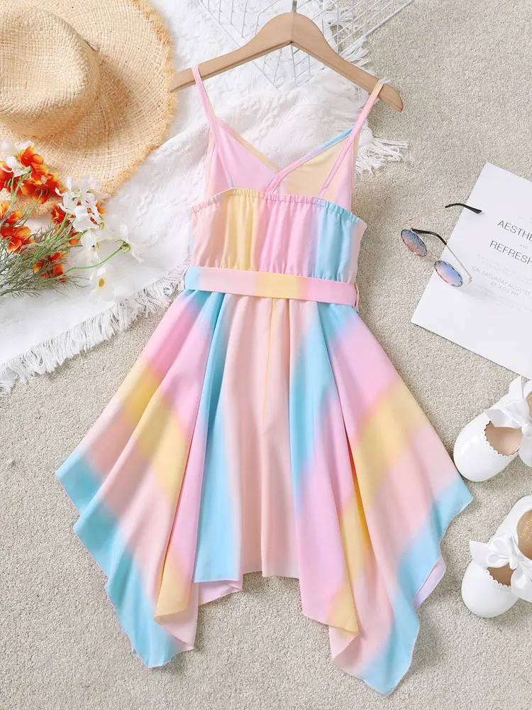 Kids Rainbow Cami Dress for Girls 