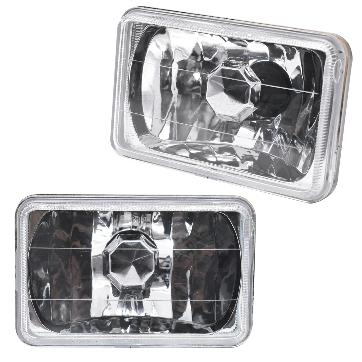 

4x6 "Квадратная стеклянная светодиодная фара 12-24 В 150 Вт Универсальная противотуманная фара с герметичным лучом дальнего/ближнего света в сборе 20000LM Супер яркая Plug and play