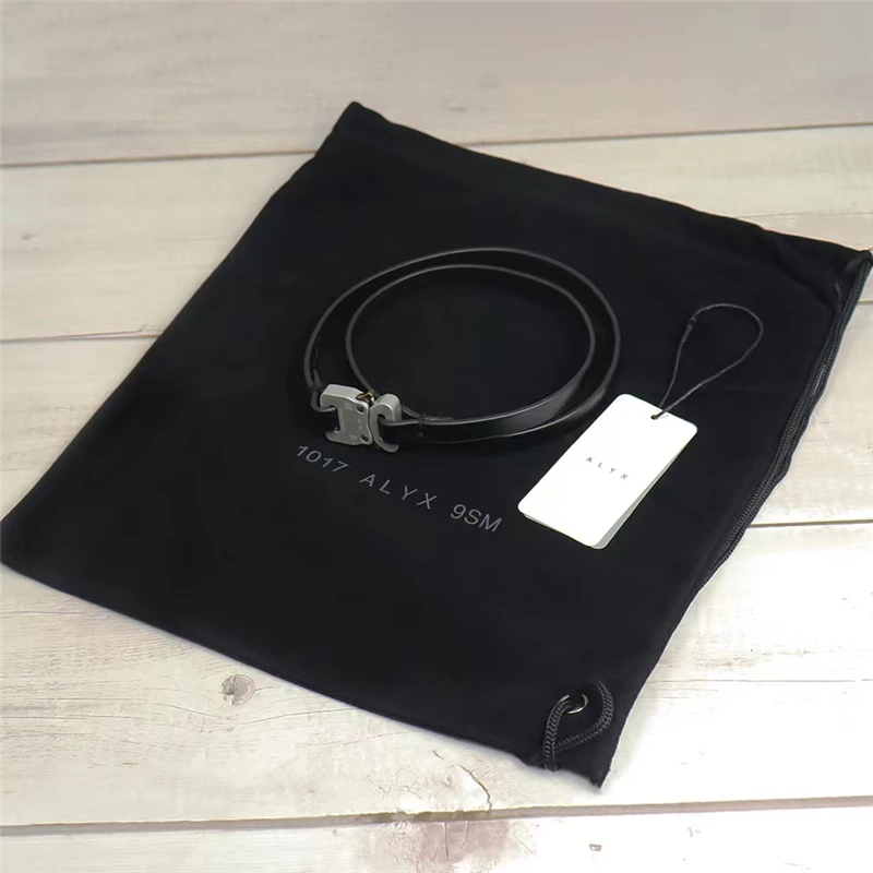 

New Hero Chain Leather ALYX Buckle Bracelet Men Women 1:1 High Quality 1017 ALYX 9SM Necklace Chain gym