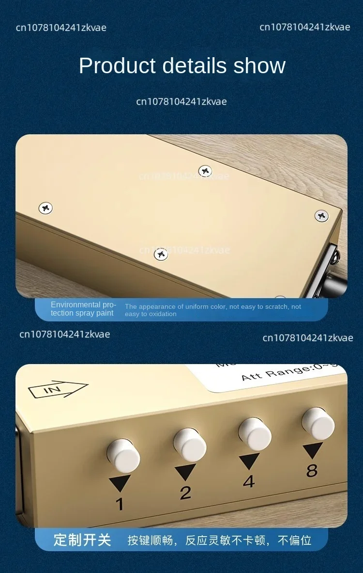 Тип SMA/N Регулируемый аттенюатор радиочастотного сигнала 0-90 дБ шаговый