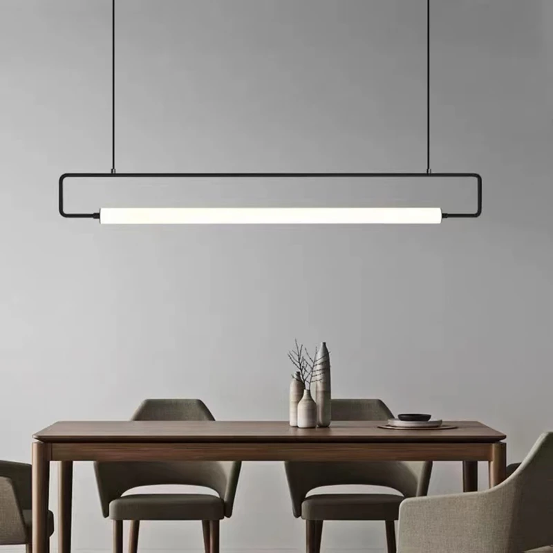 

IWP Modern Creative Pendant Lamp Kitchen Island Light Dining Table Led Hanging Light Bar Restaurant Cafe Minimalist Decor Light