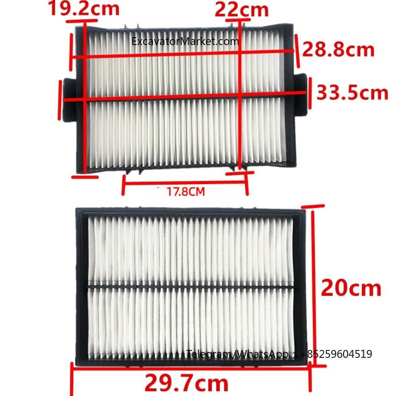 Для расходных материалов для экскаваторов фильтр кондиционера внутренний Hitachi Zx