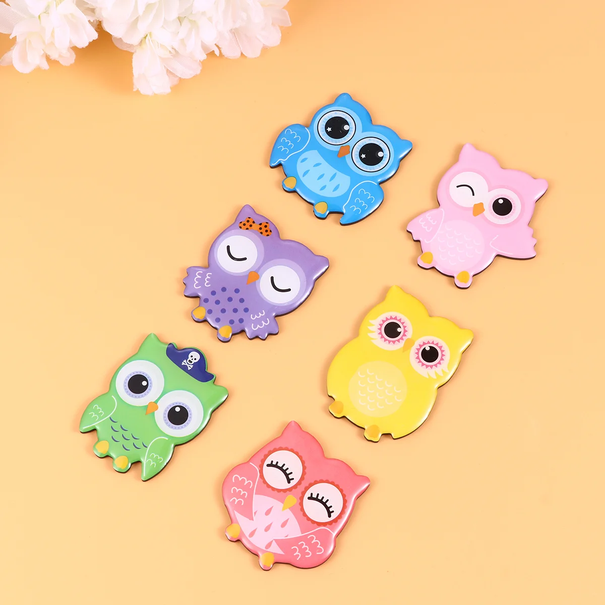 

6 PCS Calendar Magnet Miniature Gifts Kitchen Magnets Magnetic Glass Whiteboard Cartoon Refrigerator Magnets
