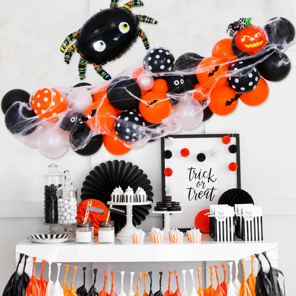 

Украшение на Хэллоуин, воздушные шары, гирлянда, тыква, паук, темативечерние, цепочка для детей, товары для вечевечерние НКИ на Хэллоуин, фол...