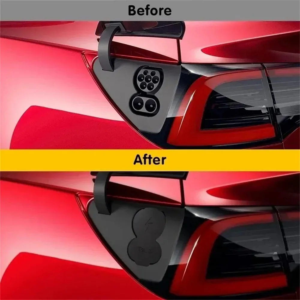 

Charging Port Cover Protector Dustproof Charging Plug For Tesla Model 3/Y 2023 Accessories Waterproof Dustproof Soft Silicone