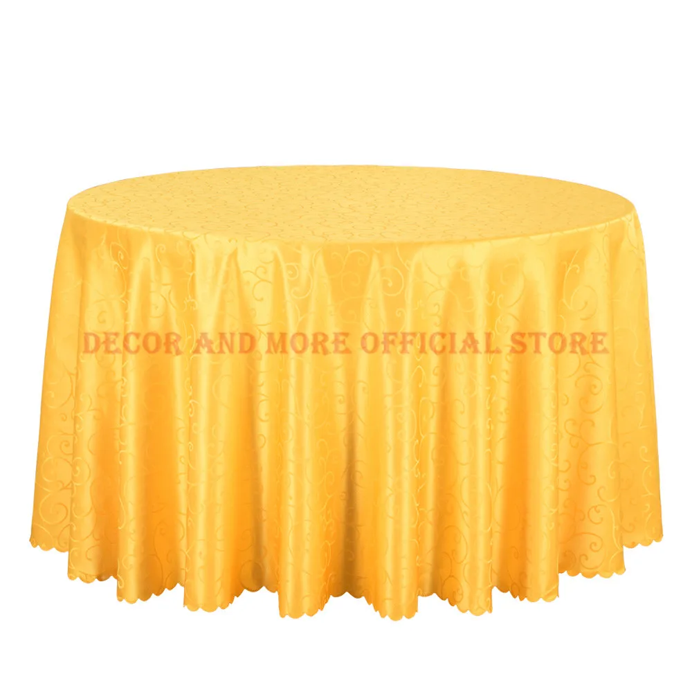 Декор поли-жаккардовые скатерти круглые свадебные гостиничные обеденный