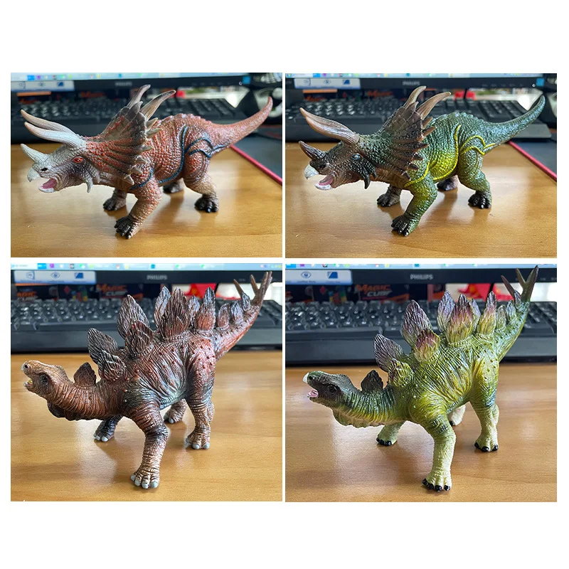 TFAMI Mini Jurassic World Dinosaurs Figures Toys Triceratop Stegosaurus Animals Toy Action Figure High Quality Toy For Kids Gift images - 6
