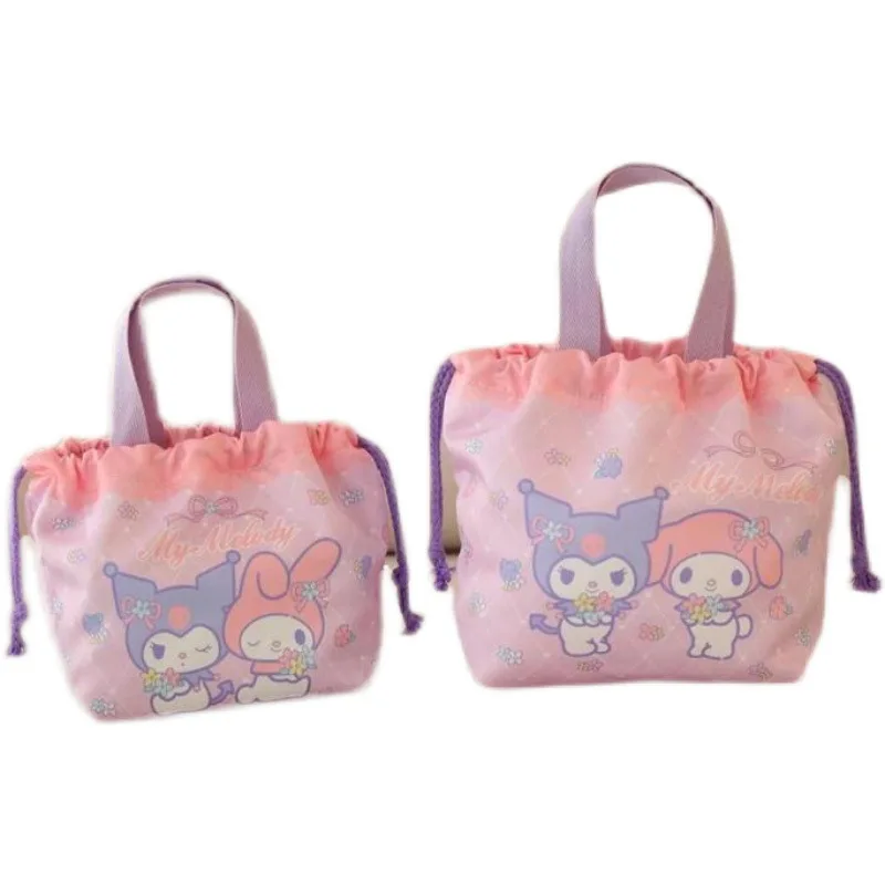 

Sanrio японская мультяшная Милая кавайная девушка сердце офисный Рабочий Портативный Ланч-бокс сумка для студентов бэнто сумка Портативная с...