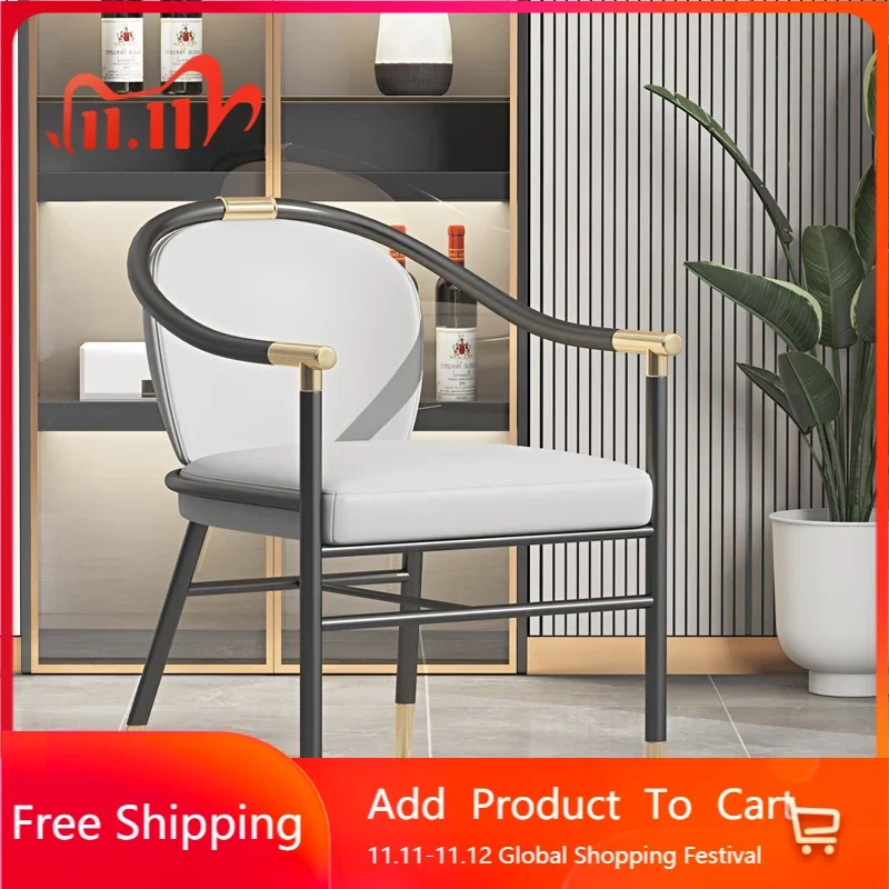 

Luxury Lounge Chair Accent Design Restaurant Kitchen Dining Chairs Bedroom Minimalist Sillas De Comedor Home Furnitures FY22XP