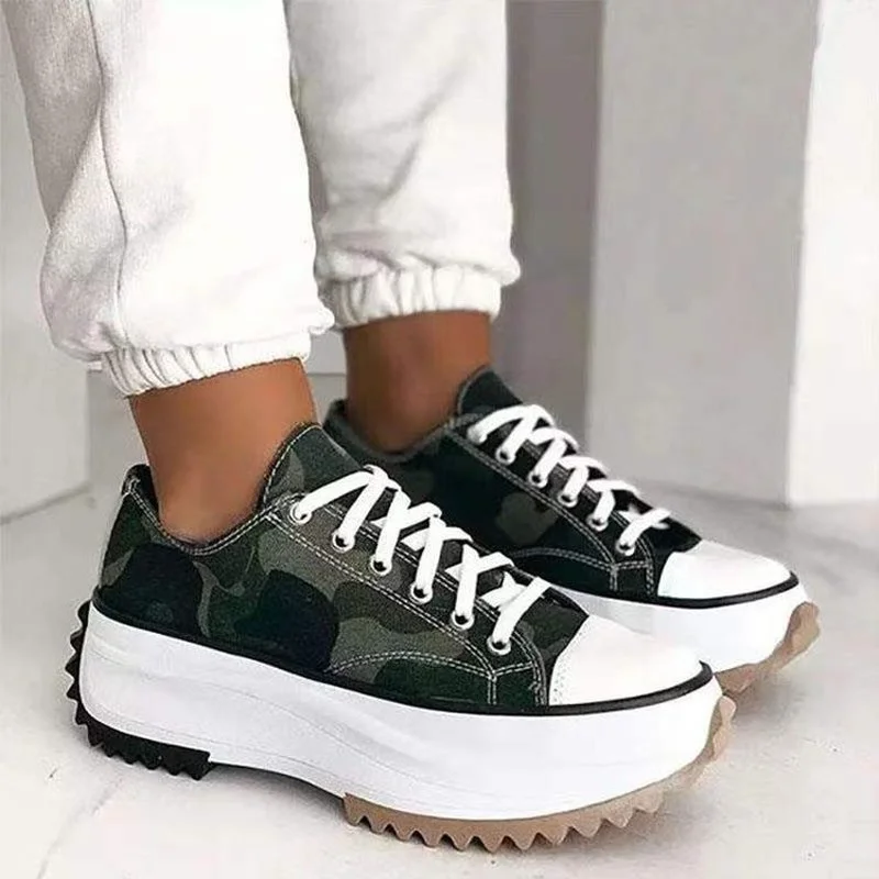 

2022 New Women’s Low Top Canvas Shoes Sneakers Canvas Shoes Lace up White Black Sneakers Casual Walking Shoes