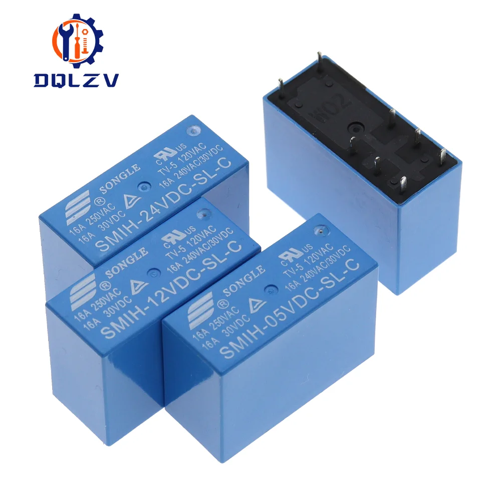 

Реле мощности DQLZV SMIH 5V 12V 24V 16A