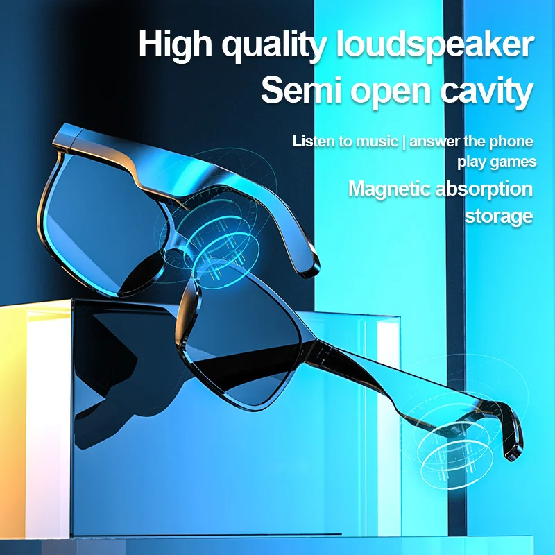 

For Xiaomi Huawei Bluetooth Smart Glasses Audio Hands-Free Call Driving Glasses With HD Mic Headphone Sport Music Sunglasses Men