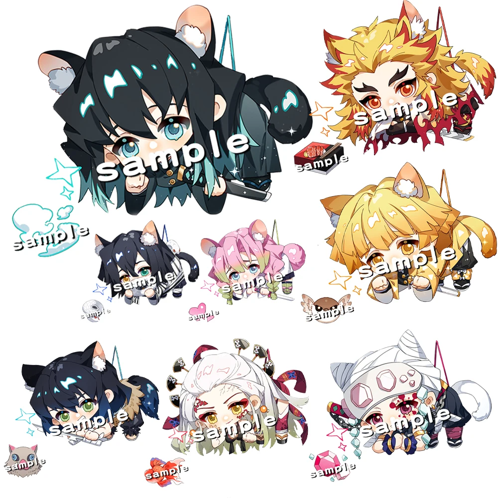 

Anime Demon Slayer Kimetsu No Yaiba Keychain Tokitou Muichirou Kamado-Nezuko Tomioka Giyuu Acrylic Key Chain Cute Funny Cartoon