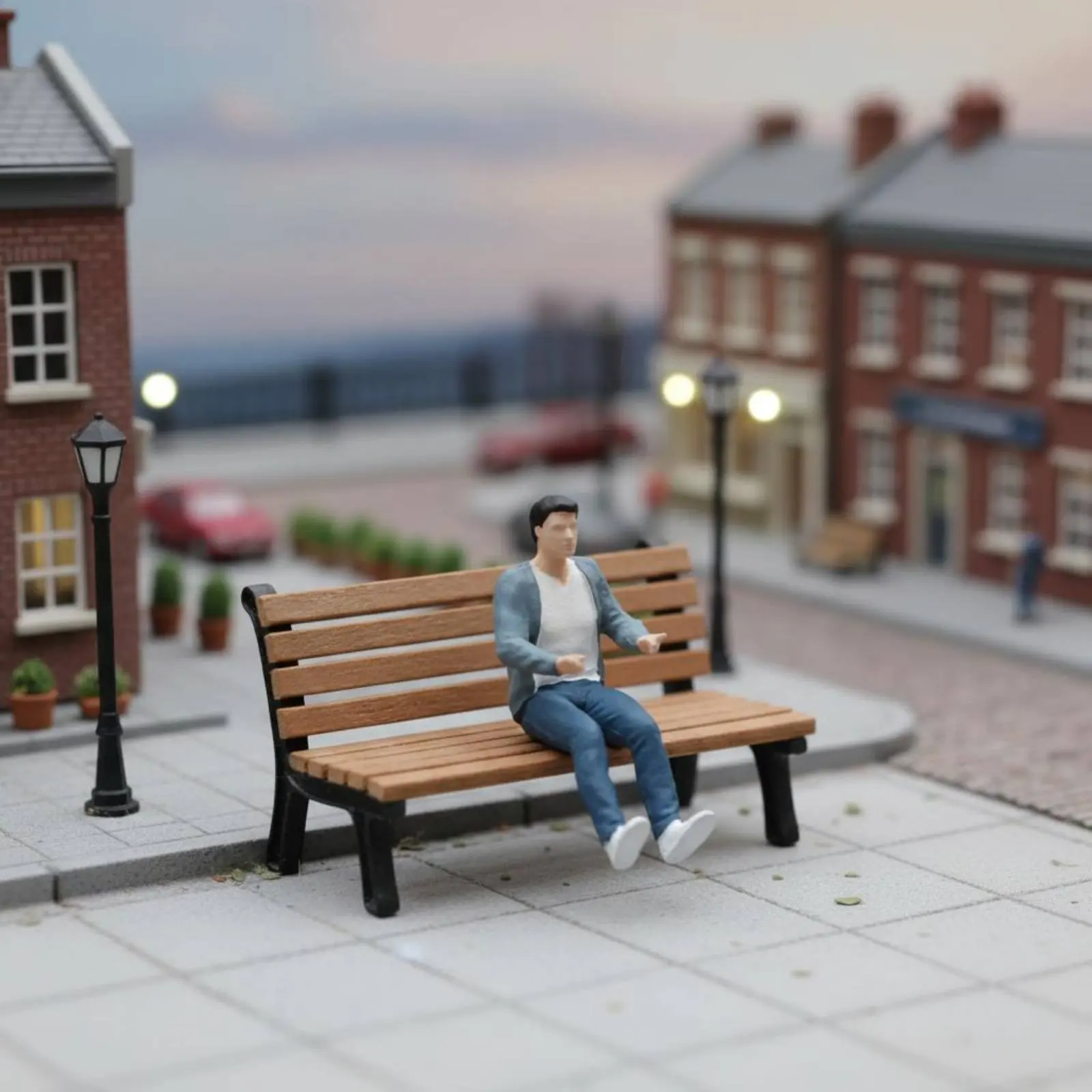 Фото Фигурка для гоночных игр в масштабе 1:64, реалистичный дизайн, миниатюрная игровая машина, фигурка человека в масштабе 1:64, высокодетализированная №1