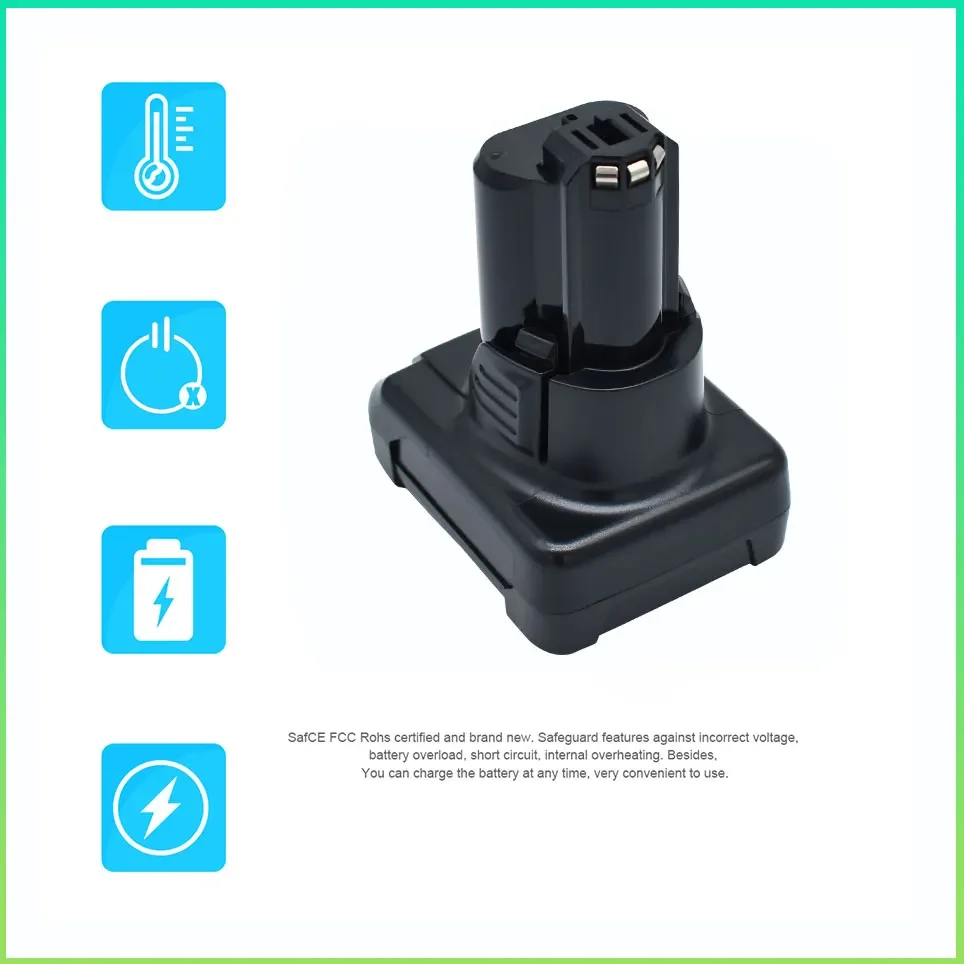 Литий-ионный аккумулятор для Bosch BAT412 BAT411A BAT412A BAT413 Max 12 В 4 8 Ач/6 Ач/9 Ач