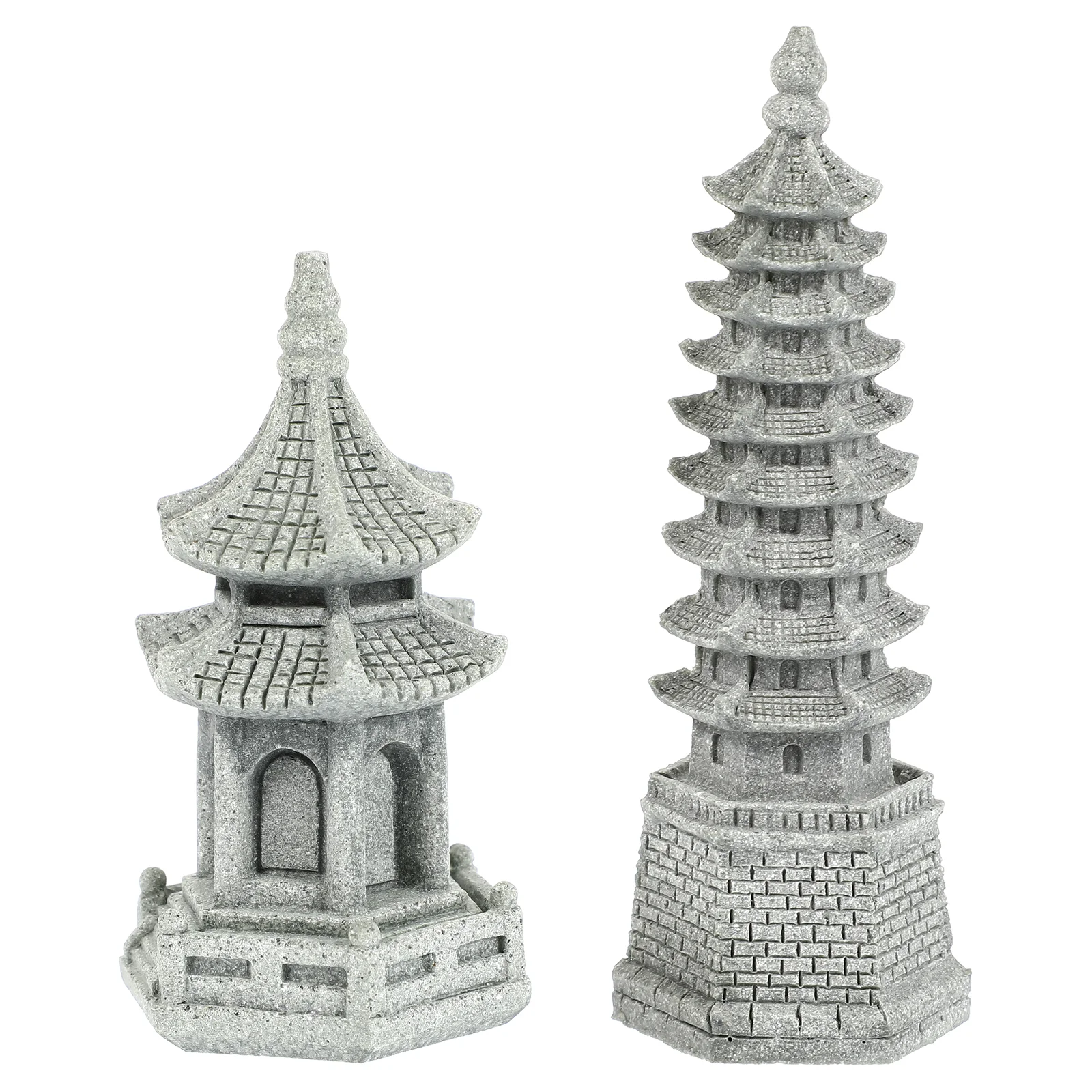 

Pagoda Tower Mini Statue Garden Miniature Outdoor Decor Zen Asian Sculpture Lantern Figurines Ornament Ornaments Stone Fairy