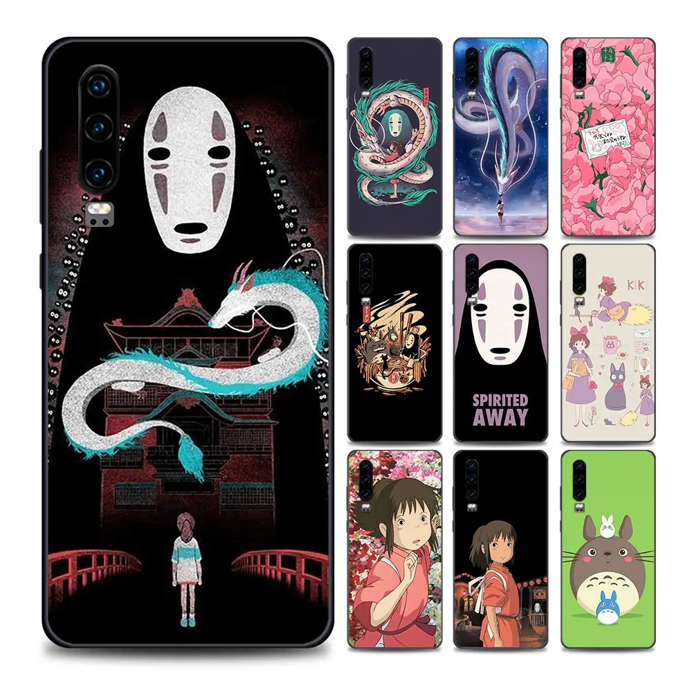 

Studio Ghibli Spirited Away Totoro Phone Case for Huawei P10 Lite P20 Pro P30 Pro P40 Lite P50 Pro Plus P Smart Z Soft Silicone