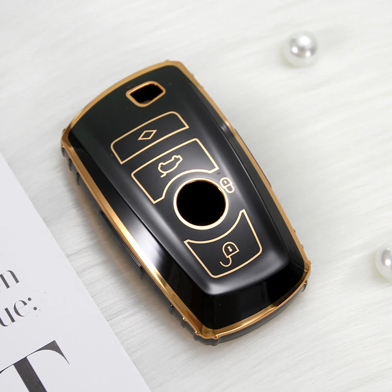 

TPU Car Key Case Cover Shell For BMW 520 525 F30 F10 F18 118i 320i 1 3 5 7 Series X3 X4 M3 M4 M5 Remote Fob Shell Case Keychain