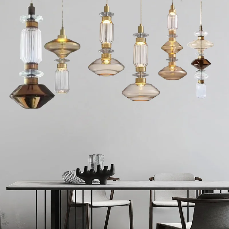 

Art Led Chandelier Pendant Lamp Light Room Decor Nordic Luxury Hanging Restaurant Kitchen Island Luminaire Tube Suspension