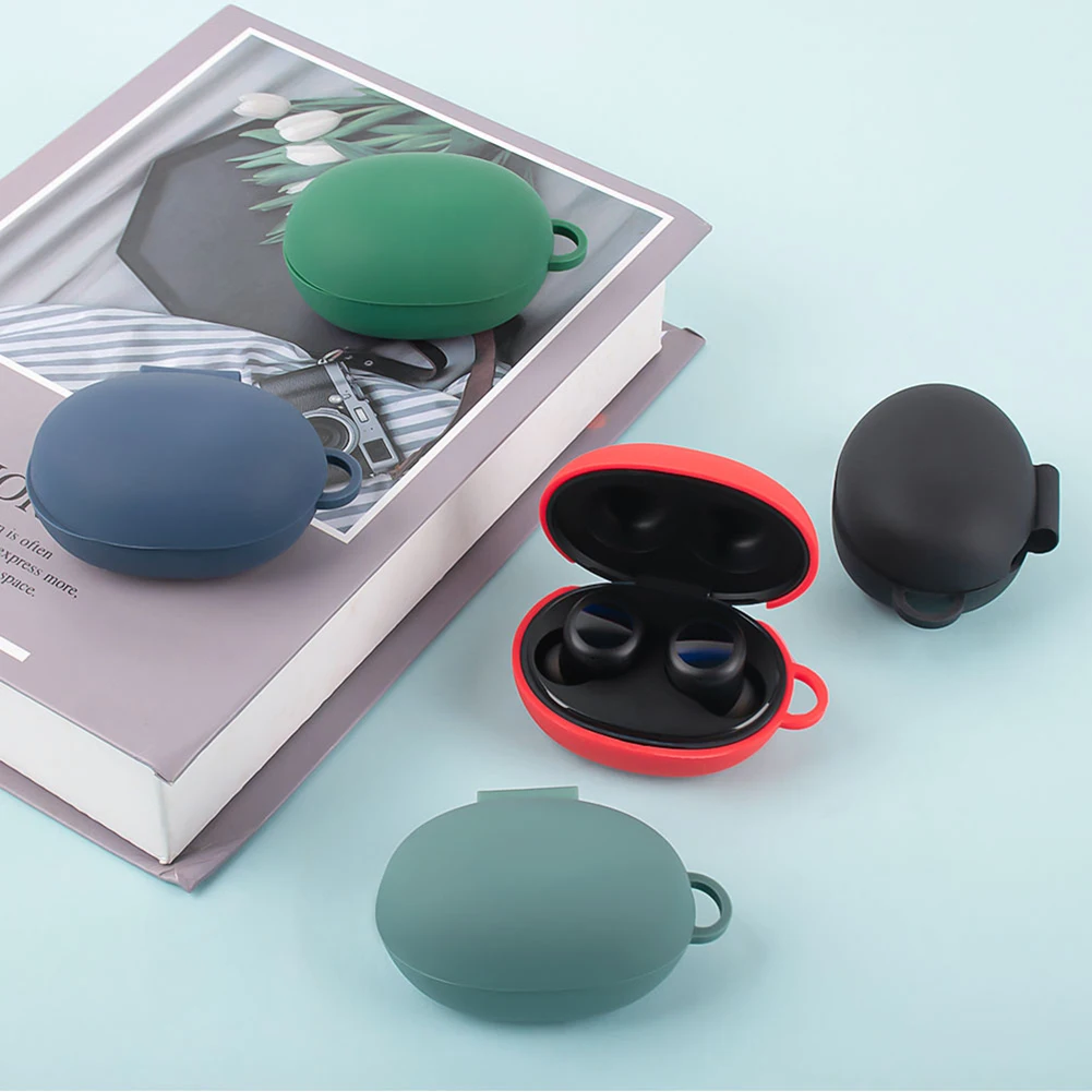 

Чехол для наушников Realme Buds Air2 Neo, мягкий силиконовый чехол с карабином для Realme Buds, зарядная коробка 1:1, идеальная копия