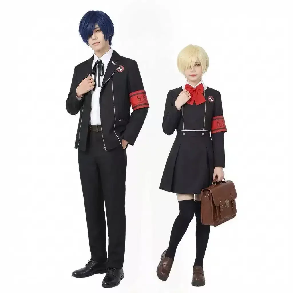 Фото Костюм для косплея Айгис и Дзюнпэя из Persona 3, школьная форма, наряд из аниме-игры №1