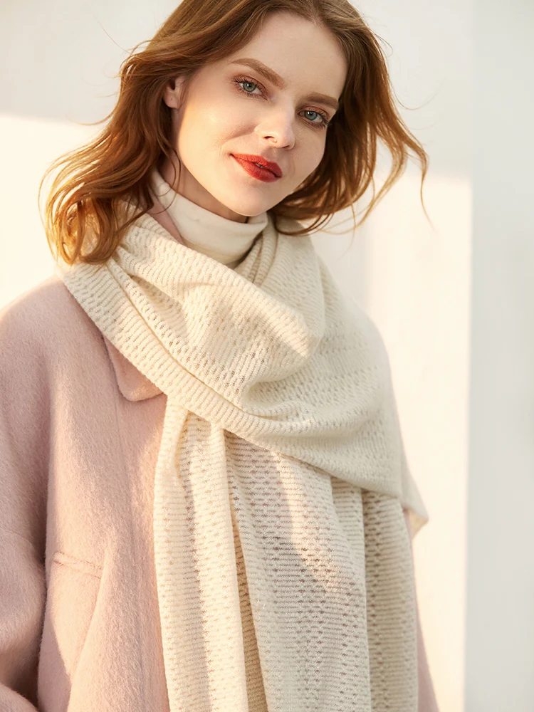 

Cashmere scarf autumn and winter wild and winter wild girl new long black