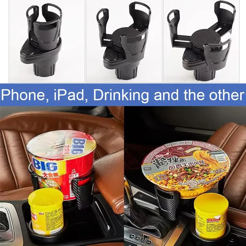 

Car Cup Holder Expander Adapter Vehicle Mounted Auto Water Drink Holder 360 Degree Swivel Adjustable Dual Car Cup Mount