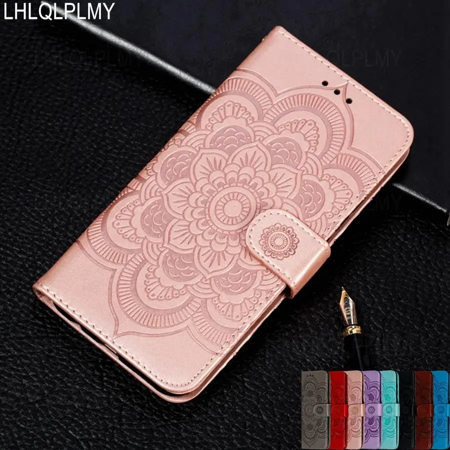Кожаный чехол-книжка с цветочным рисунком для Honor 9X 10X 10 9 Lite View Mate 20 Pro 10i 8A 7C 7A 7S 8S 8X 8C