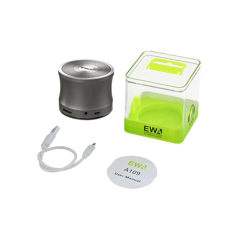 Портативные музыкальные колонки EWA A109 TWS Bluetooth-динамик с AUX-IN Micro SD микрофоном
