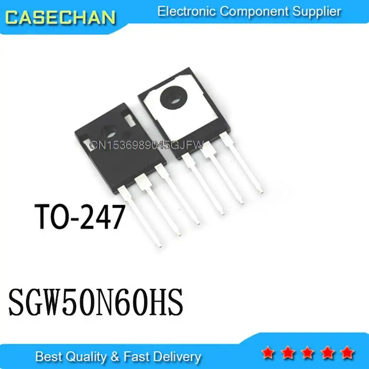 

10PCS New and Original SGW50N60 G50N60HS G50N60 TO-247 50A 600V SGW50N60HS