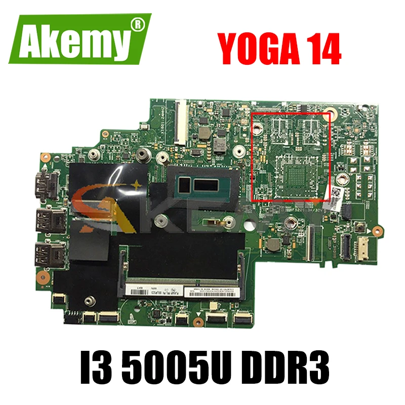

Материнская плата Akemy для ноутбука Lenovo Thinkpad S3 YOGA 14 13323-2 448.01110.0021, Процессор I3 5005U DDR3 100%, протестированная работа