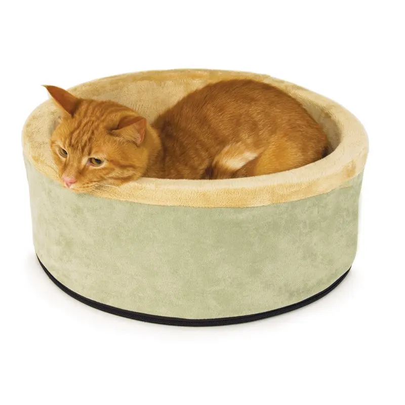 

Kitty Pet Cat Bed, Green Soft Sleep House Cushion Pet Product Accessories