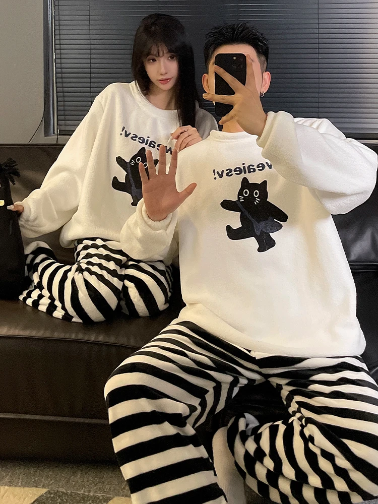 Можно носить на улице пижамы для девочек зимний утепленный фланелевый комплект