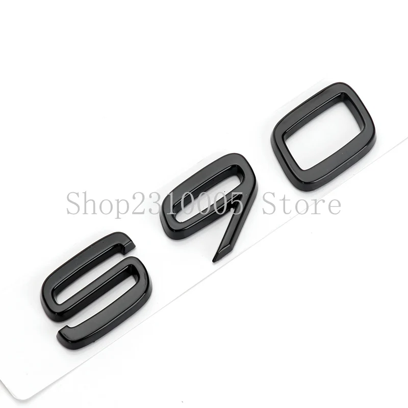 Car Trunk Letters Numbers Emblem S30 S40 S50 S60 S70 S80 S90 ABS Nameplate Logo Sticker for VOLVO Matte Glossy Black Chrome | Автомобили и