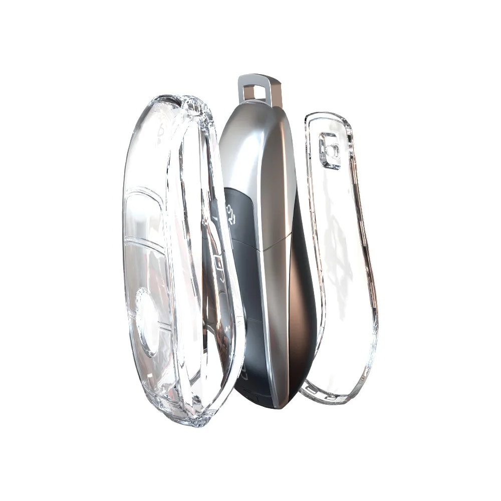 Прозрачный чехол для автомобильного ключа из ТПУ Mercedes Benz E C S GLC Class E200 E260 E300 E320 E400 E63