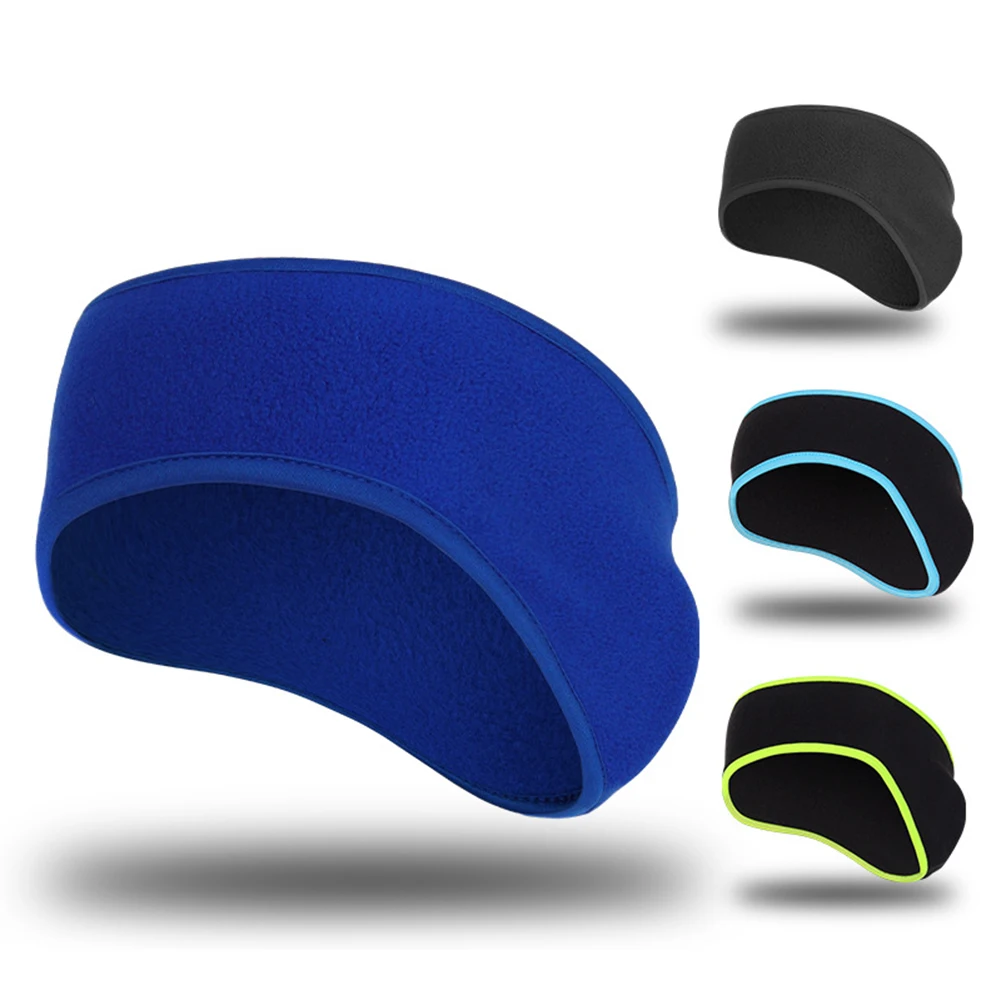 

Polar Fleece Headgear Soft Non-Slip Headband Sweat Wicking Cycling Running Windproof Warm Hairband For Yoga Skiing Snowboarding