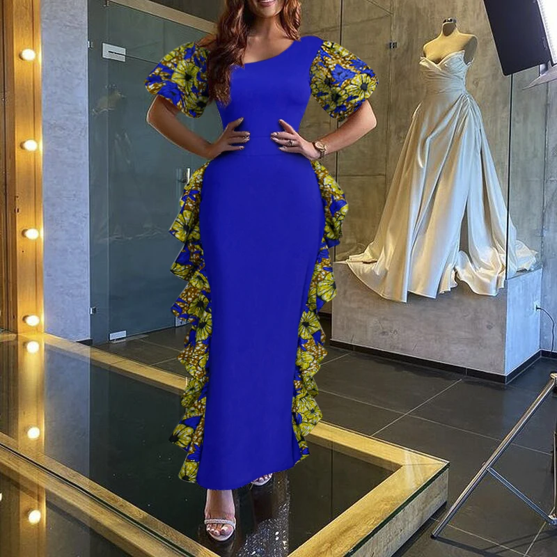 

Африканские платья для женщин размер Boubou африканская одежда Дашики Анкара восковое Макси длинное платье кафтан Свадебная вечеринка Vestidos Robe