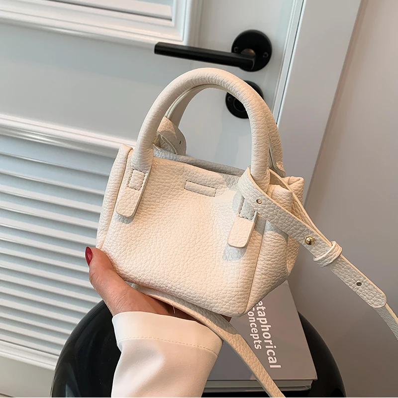 

Новинка Лето 2023, модная женская мини-сумка, Высококачественная текстурированная однотонная универсальная Сумочка, шикарные сумки через плечо