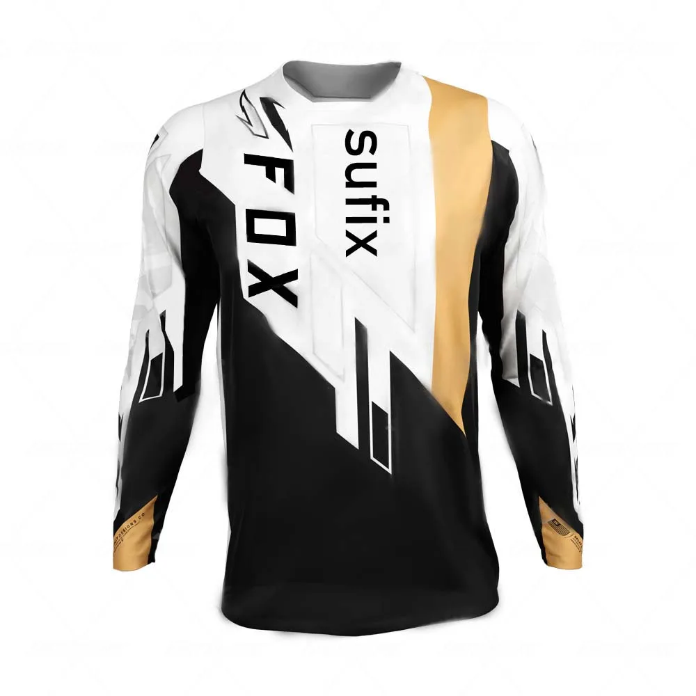 

New Off Road Mountain Bike Sufix Fox Men's Downhill Jersey Motocross MTB Shirt DH Motorcycle Jersey Sportwear