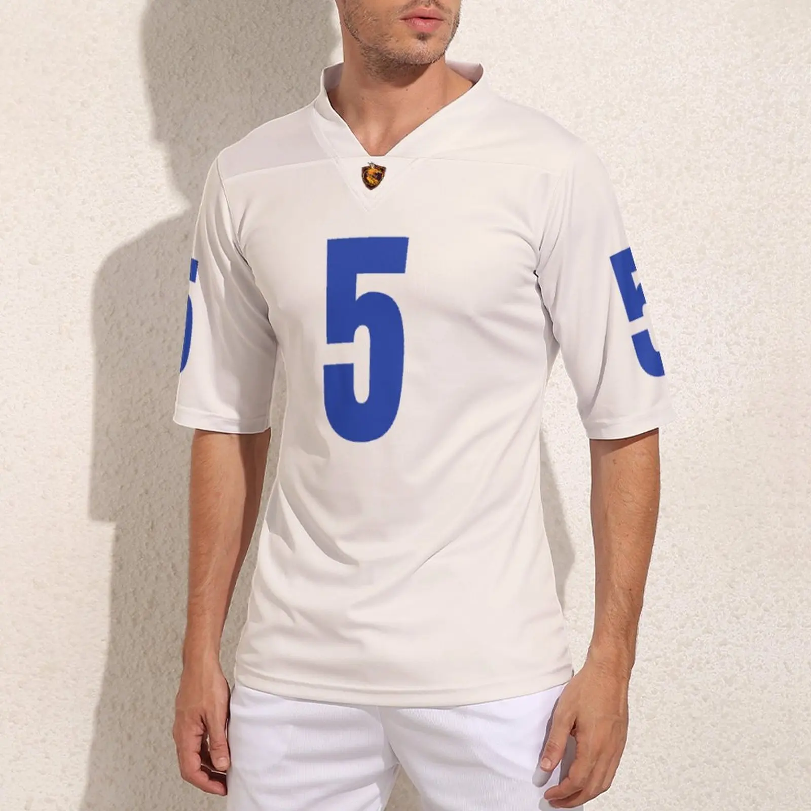 

Personalization Los Angeles No 5 Rugby Jersey Training Retro Football Jerseys Male Custom Made Rugby Shirt
