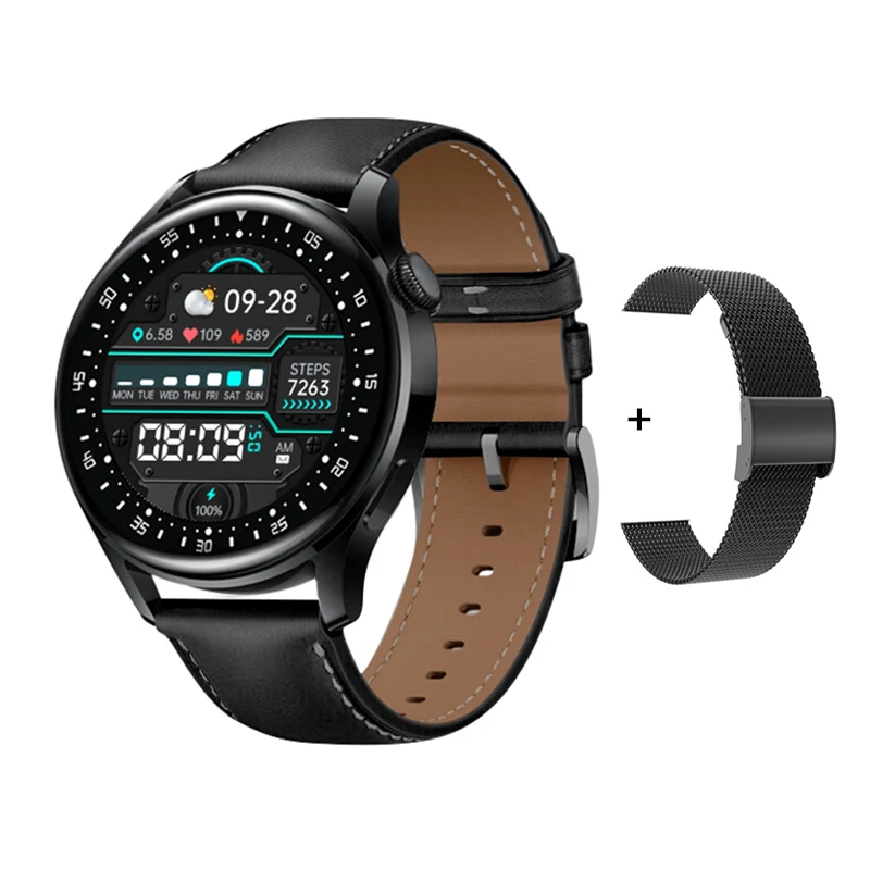 

Man Smart Watch Full Touch Screen 360*360 Answering Call Heart Rate Monitor Blood Pressure Oxygen Waterproof IP67 Smartwatch