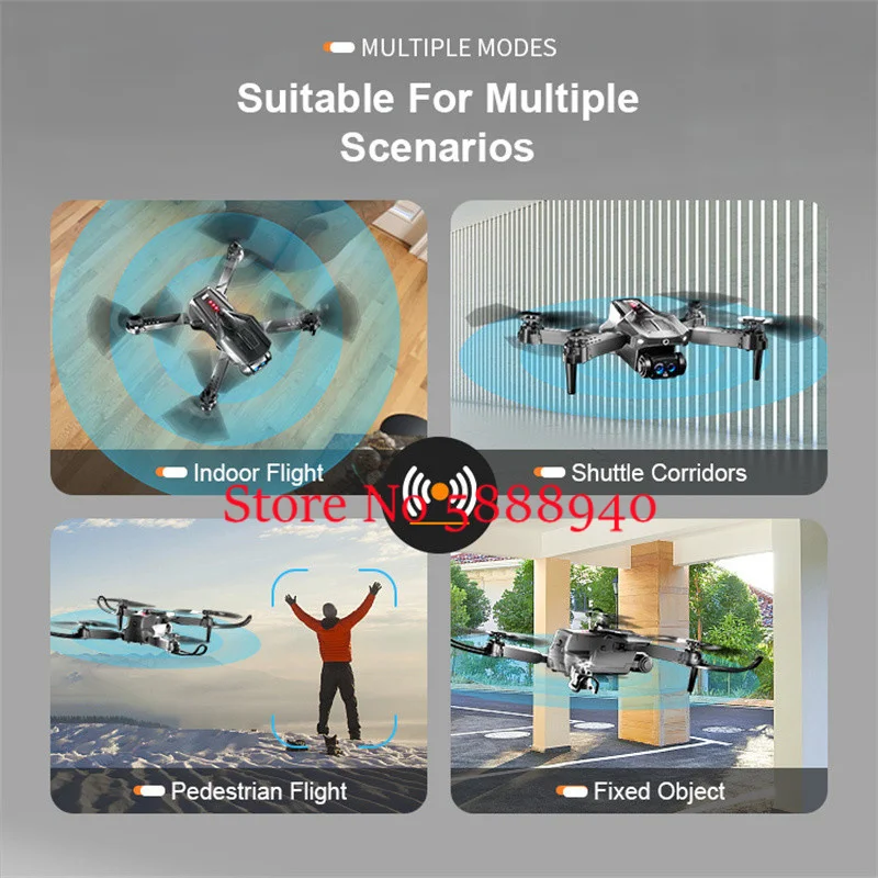Двойная камера 8K, локализация оптического потока, WIFI, FPV, дрон с дистанционным управлением, 3D-ролл 360 °   Радиоуправляемый дрон с безголовым режимом для предотвращения препятствий (art.: 3920cbd78f2ee) - 3920cbd78f2ee