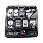 Набор прижимных лапок для швейных машин, комплект из 11 прижимных лапок для бытовых швейных машин, многофункциональные аксессуары для шитья