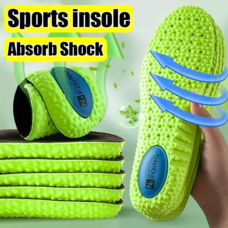 

Latex Sport Insoles Soft High Elasticity Shoe Pads Orthotic Breathable Deodorant Shock Absorption Cushion Arch Support Insole
