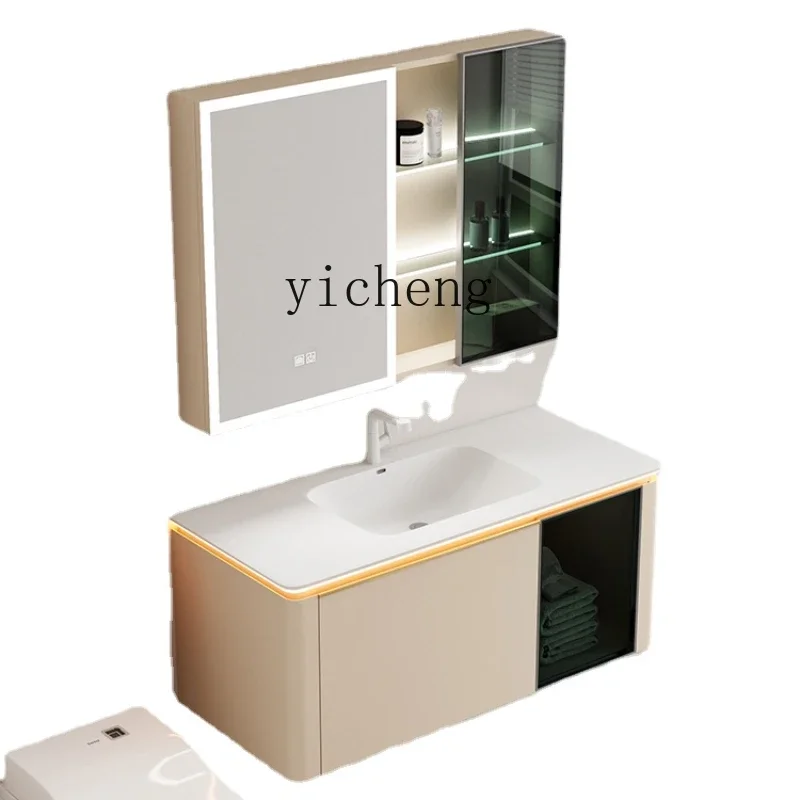 

Шкаф для ванной комнаты, комбинированный настенный шкаф с встроенной дугой из керамики, из массива дерева, шкаф для ванной комнаты XL